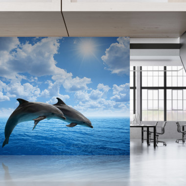 large-office-dolphin-artwork