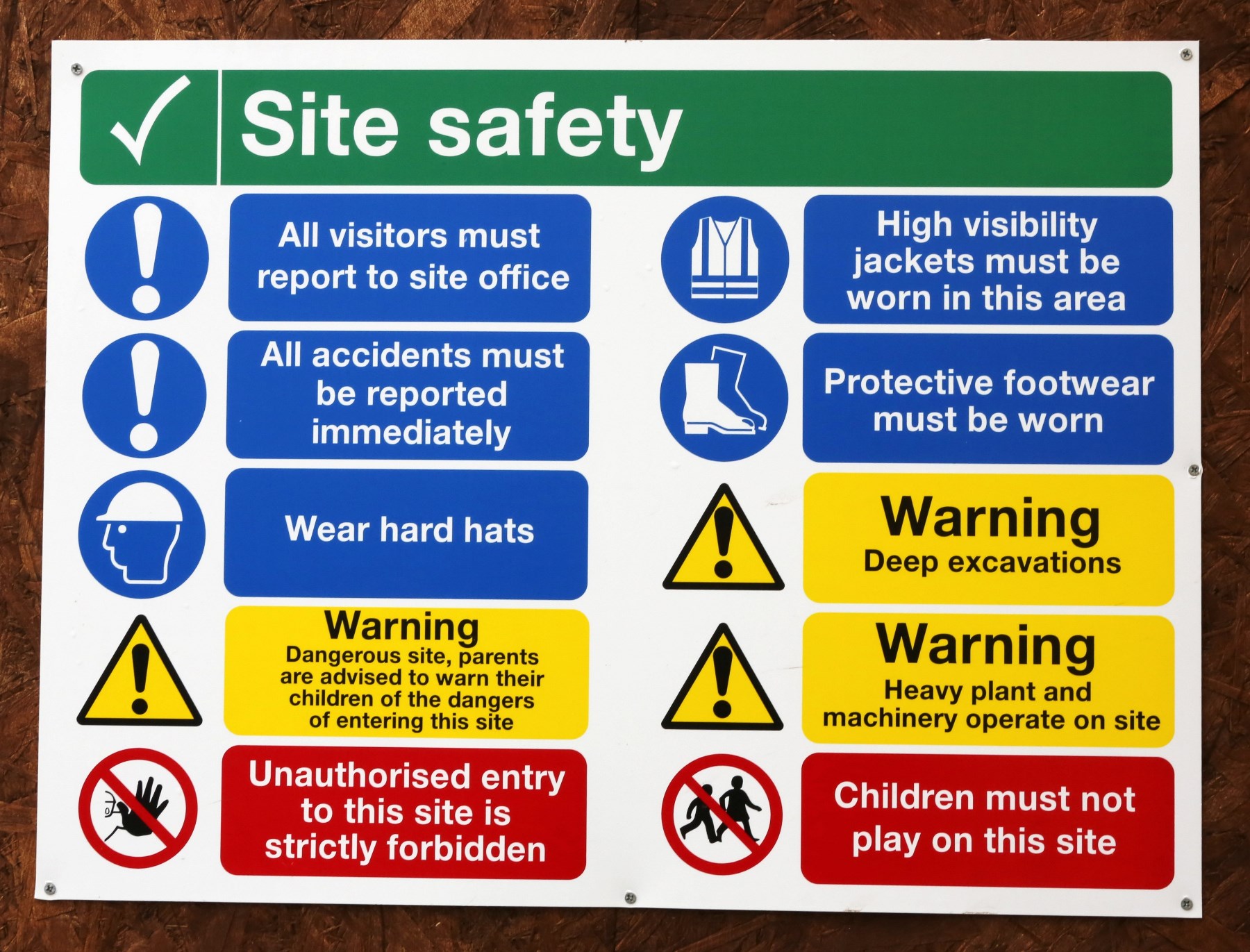 Construction Safety Signage